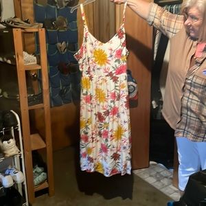 Floral ankle-length dress